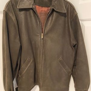 Coach Leather Bomber Jacket Size Small